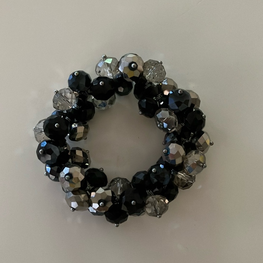 Crystal clusters bracelet